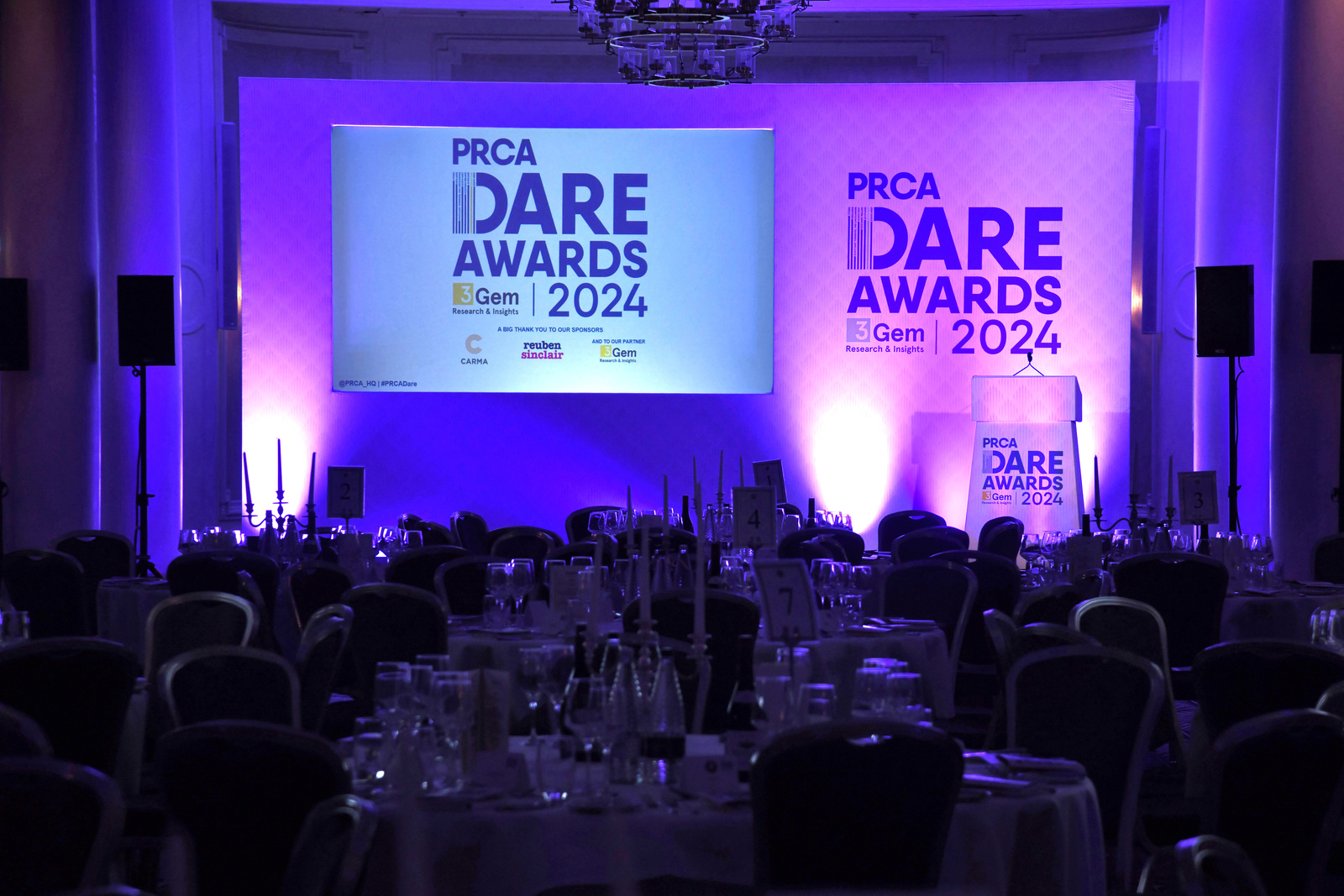 PRCA DARE Awards Stage