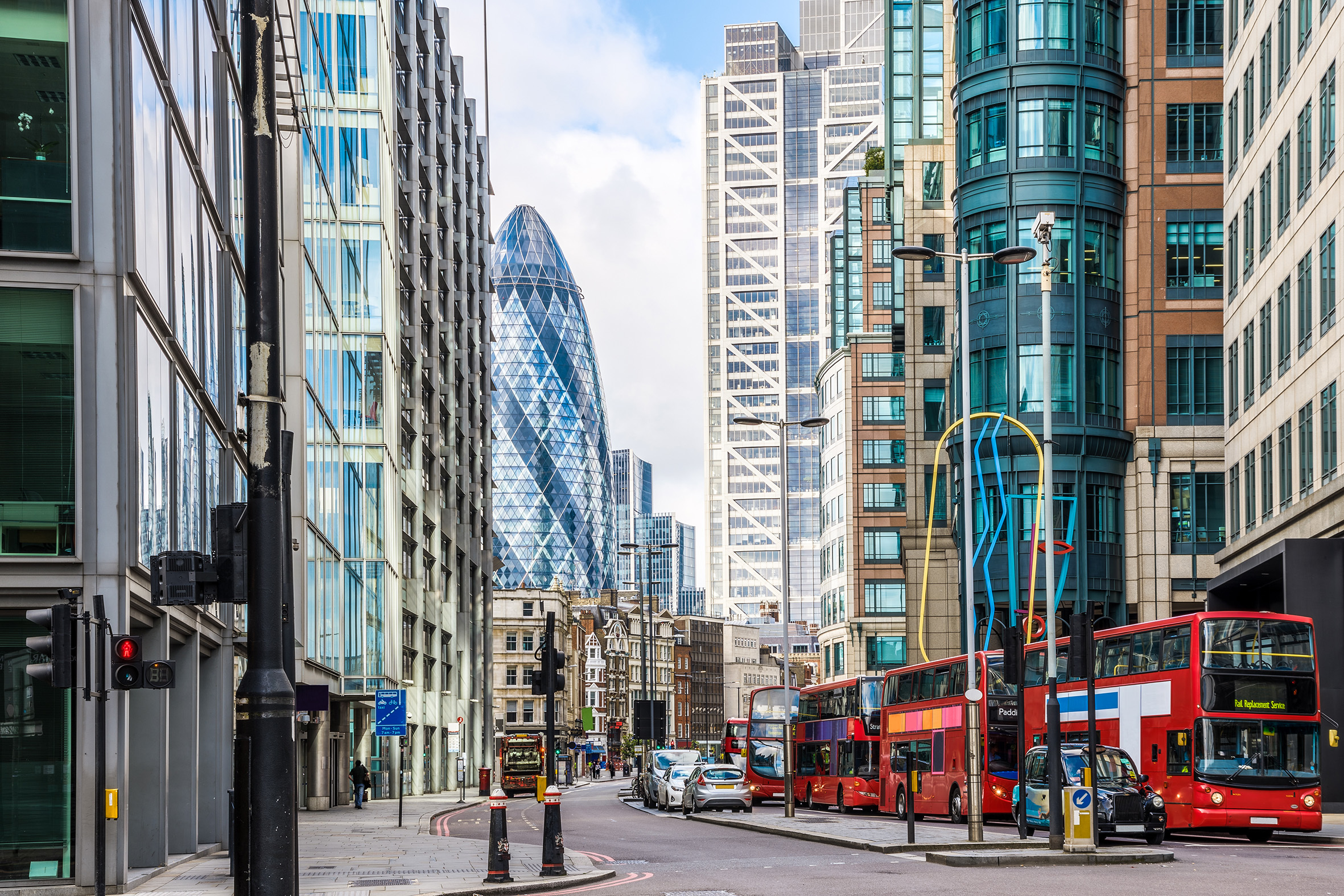 A view from the London City bulidings.