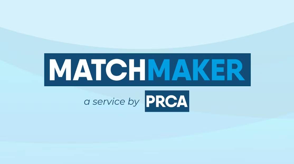 Matchmaker logo on a light blue background